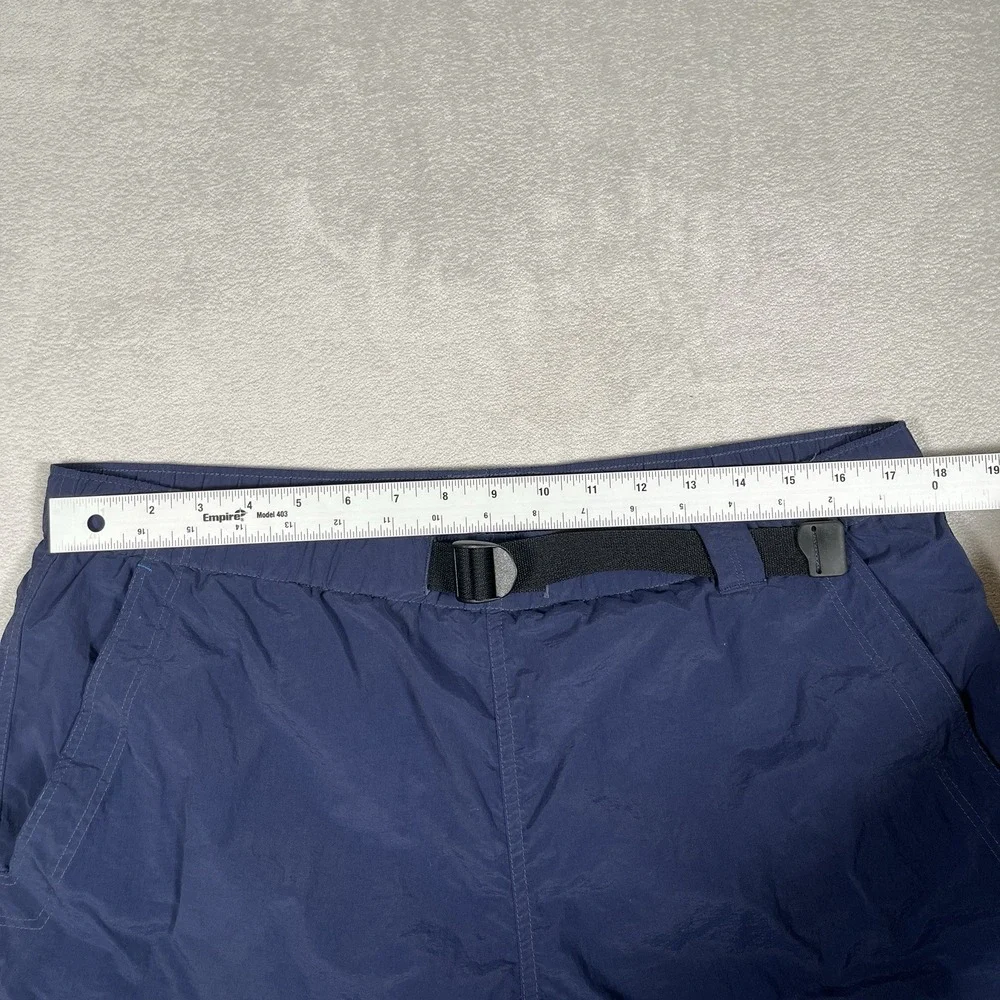 The North Face Shorts Mens Medium Blue Lined Belted River Hiking Outdoors Cargo